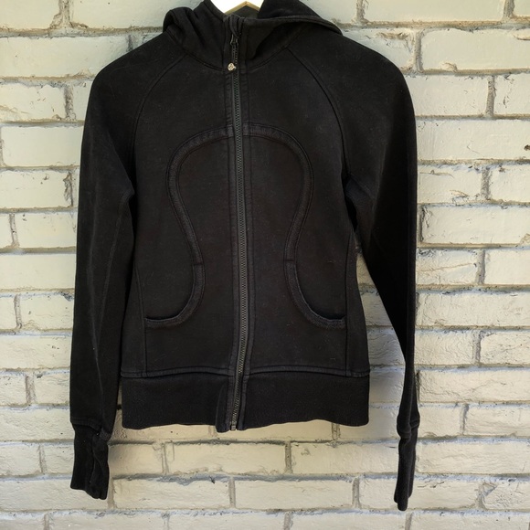 lululemon athletica Jackets & Blazers - LLL Black Hooded Zipper Remix Jacket sz 6